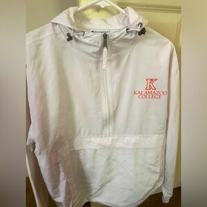 Champion Kalamazoo College Quarter Zip White Size Medium